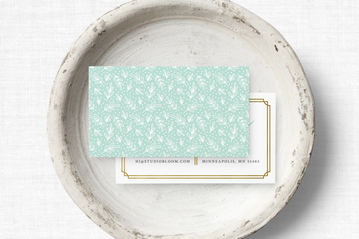 Floral Business Card Template, a Business Card Template by The Proper Type™ (Photo 2 of 2)