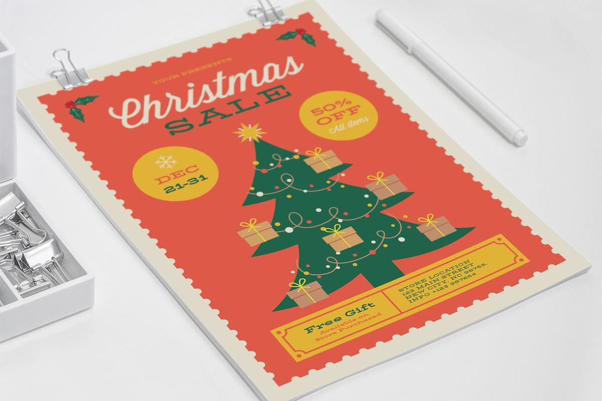 Christmas Tree Sale, a Flyer Template by Me55enjah Design (Photo 4 of 4)
