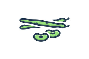 Beans vegetable color icon, a Duotone Icon by Creative priyanka