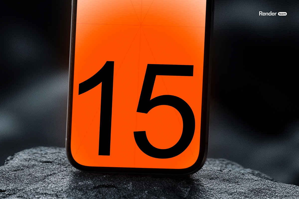 iPhone 15 Pro Mockup, an iPhone Mockup by Renderteam (Photo 8 of 10)