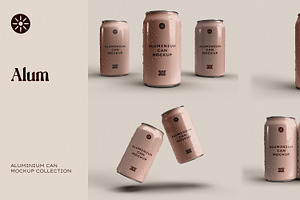 Aluminium Can Mockup set