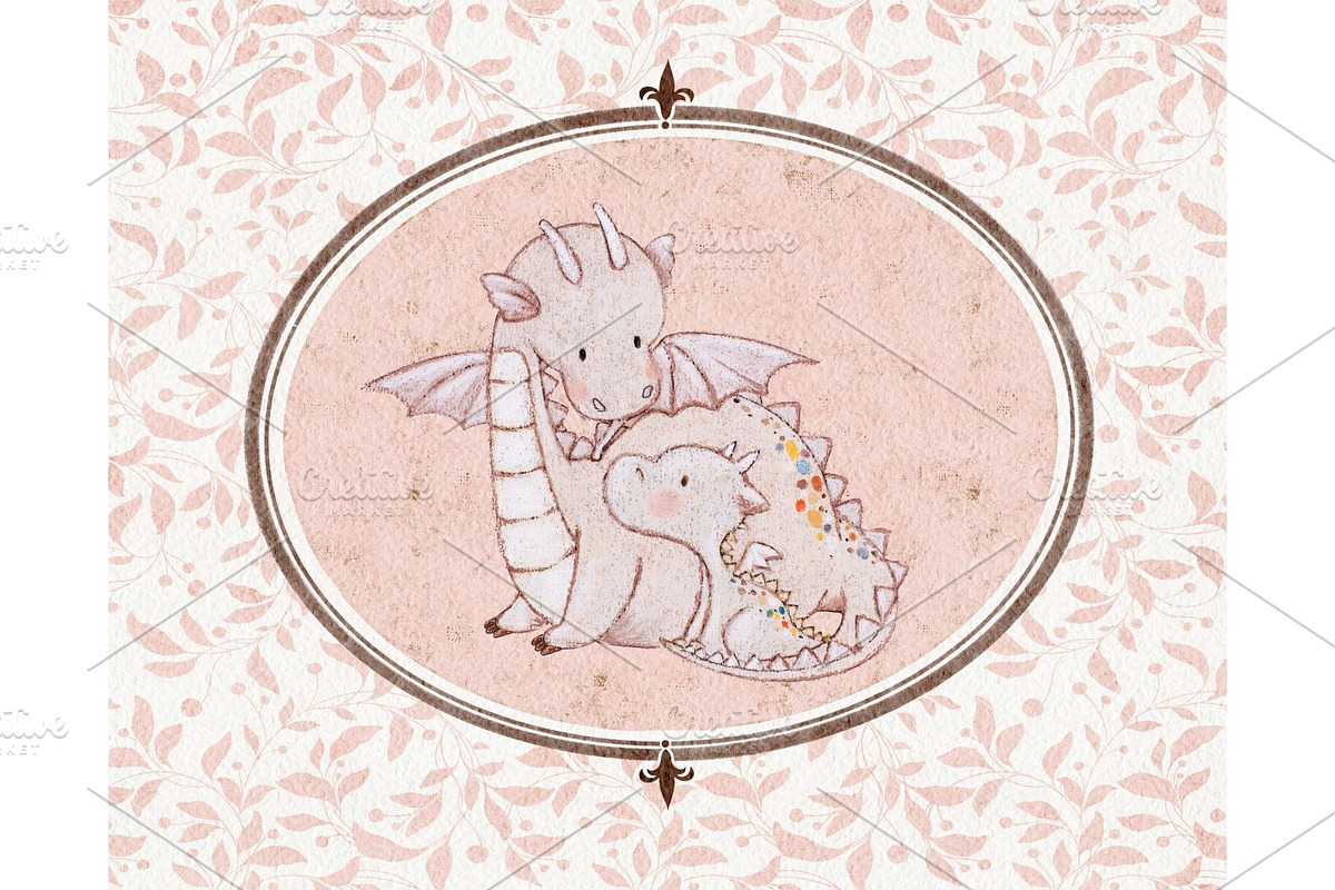 Under Mama's Wings Nursery Pattern, a Pattern Graphic by MouseGrey (Photo 11 of 13)