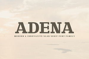 Adena Slab Serif Font Family, a Slab Serif Font by Creativetacos