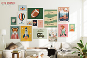 Boys Room Nursery Wall Art Prints, a Background Graphic by Essentially Nomadic (Thumbnail 2 of 11)