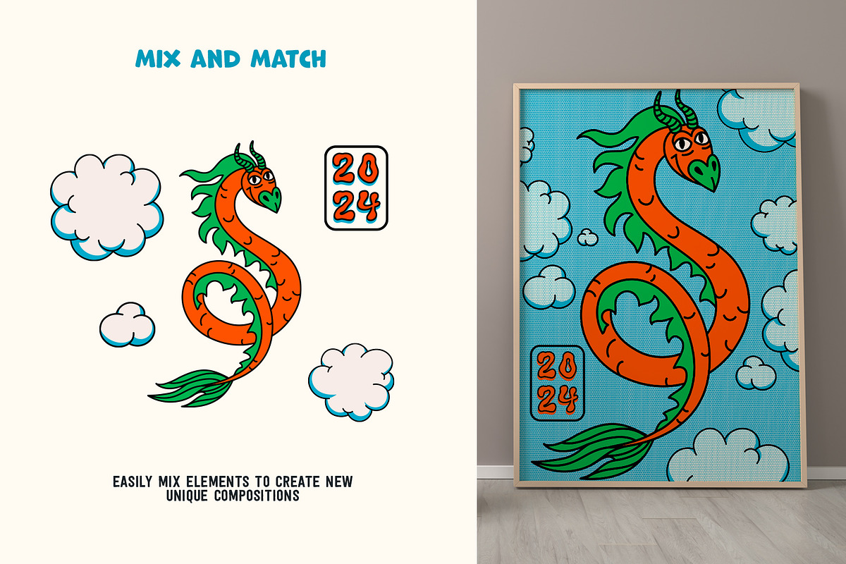 Cartoon Dragons, an Illustration by Bizarre Factory (Photo 12 of 13)