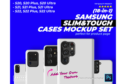 Samsung Tough & Snap Cases Mockups, an Android Mockup by Bettermockups