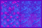 16 Ultraviolet Tropic Patterns, a Pattern Graphic by Alexander Baidin (Thumbnail 2 of 10)