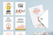 Easter & Spring. Cards and patterns, a Seasonal Illustration by Valeria Soloveva (Thumbnail 4 of 15)