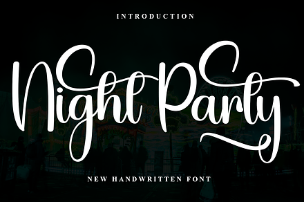 Night Party, a Handwritten Font by FreshTypeINK