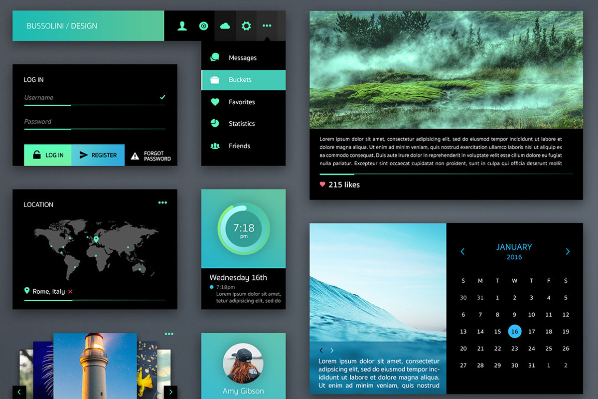 GreenLight Retina UI Kit, an UI Kit Template by Cosmic Motive (Photo 4 of 5)