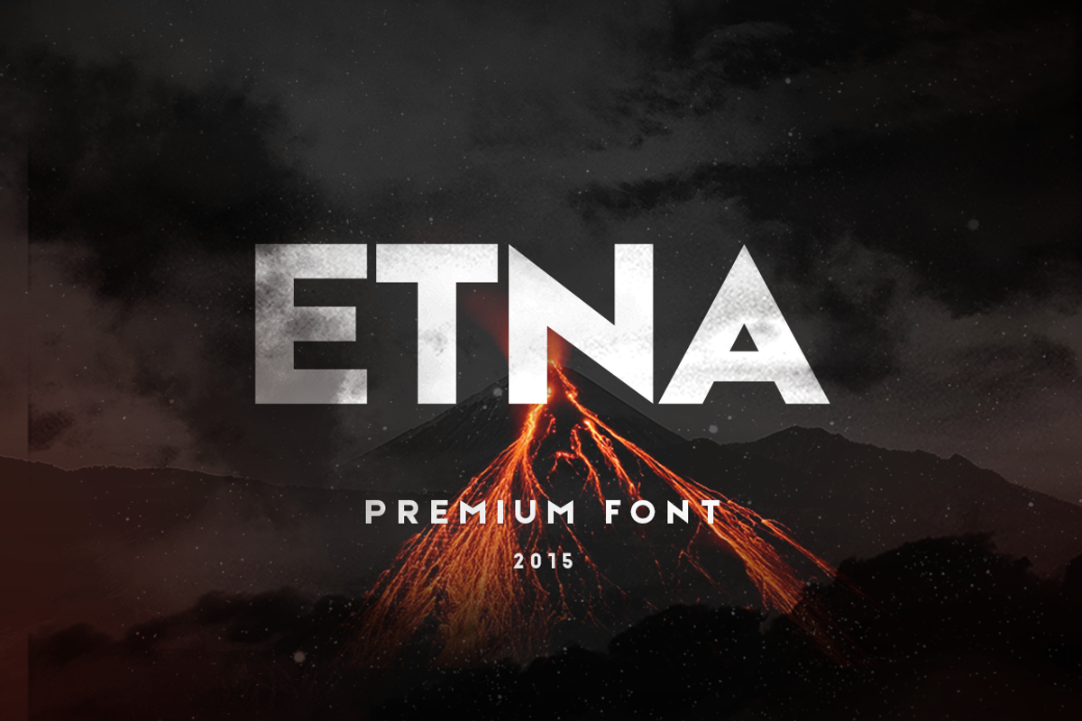 Etna Sans Serif Typeface, a Sans Serif Font by Wild Ones (Photo 1 of 9)