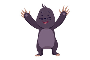 Vector cartoon mole. Cute, an Animal Illustration by the8monkey
