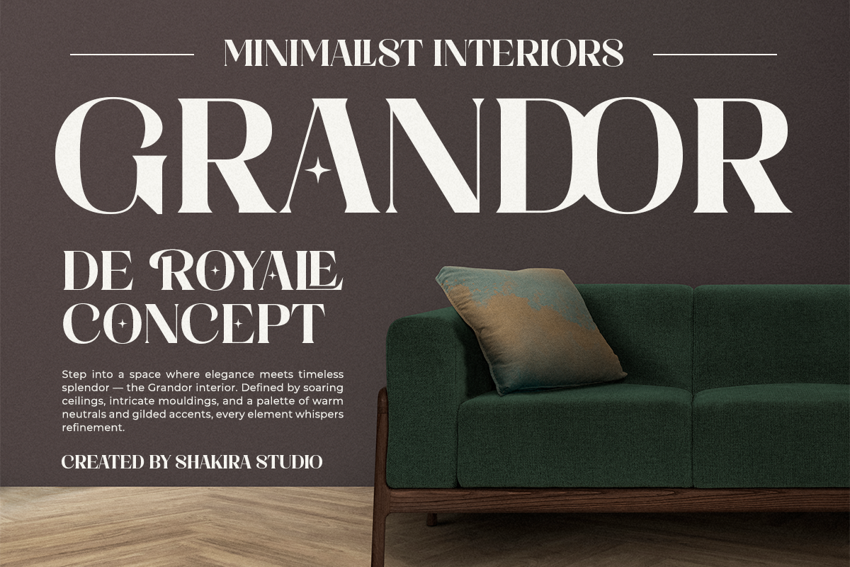 Rhedova - Modern Bold Luxury Serif, a Serif Font by Shakira Studio (Photo 6 of 10)