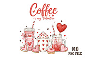 Valentine Coffee Cup PNG, an Illustration by DreamArtGraphic (Thumbnail 1 of 6)