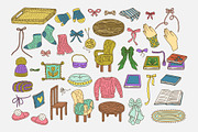Cozy Home Hygge Scene Creator Bundle, an Object Graphic by Rose Design (Thumbnail 15 of 17)