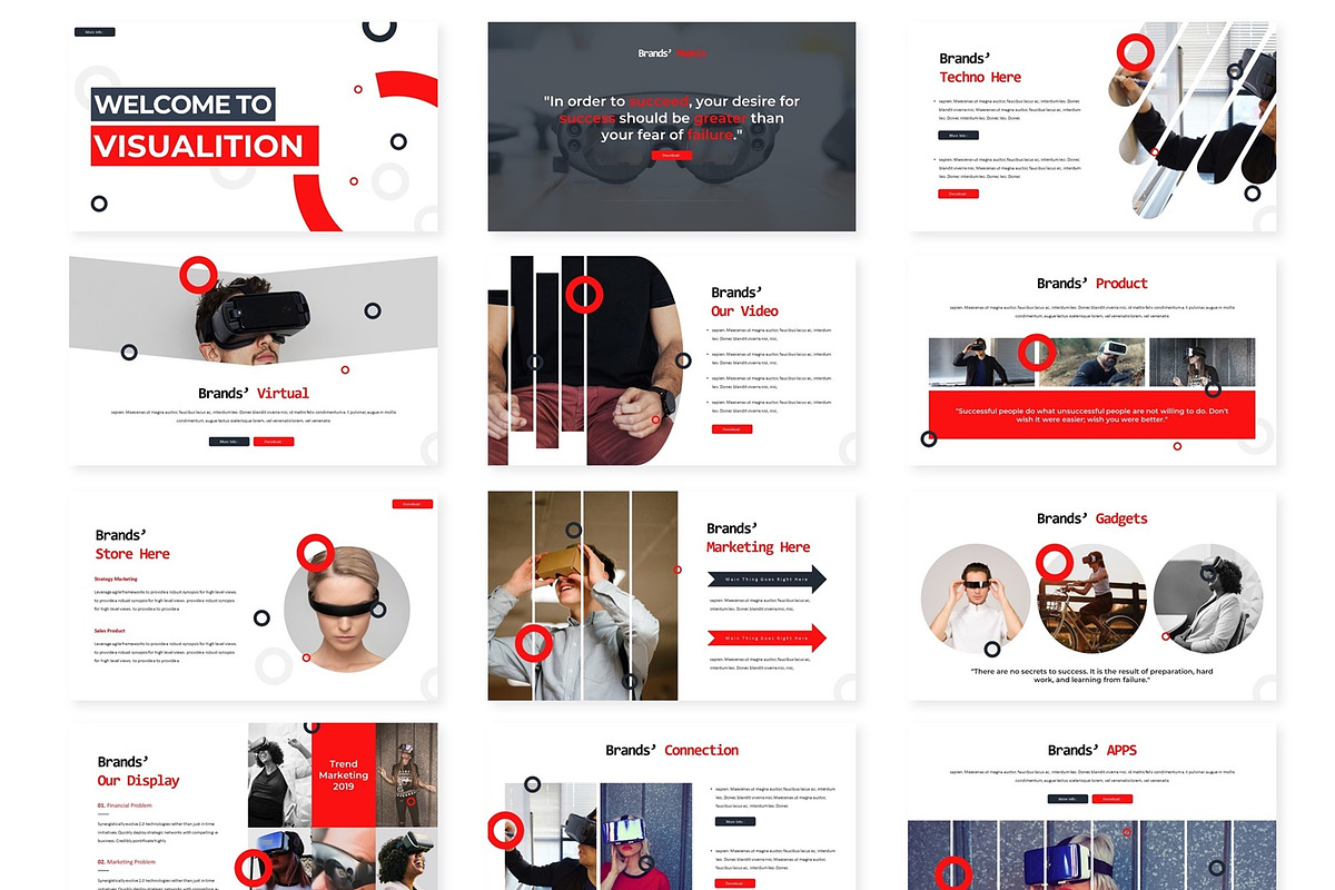 Visualition - Powerpoint Template, a Presentation Template by AQR Studio