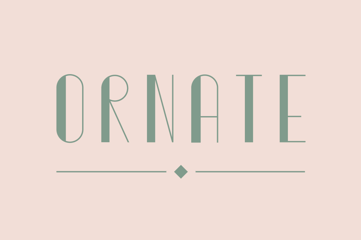 Ornate Typeface