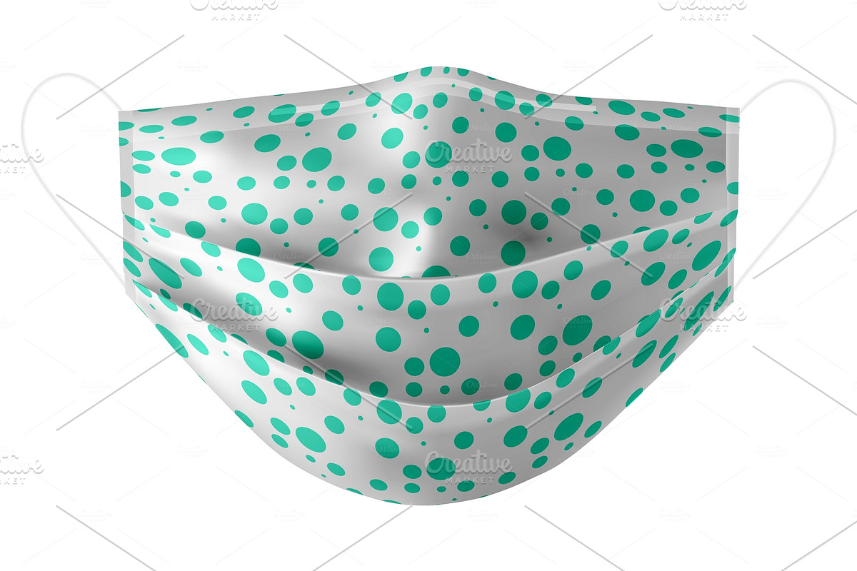 Protective medical face mask, a Mask Mockup by Kseniia_designer's shop (Photo 3 of 4)