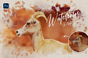 Watercolor Photo Effect, a Layer Style Add-On by Andrew Skoch Design (Thumbnail 1 of 5)