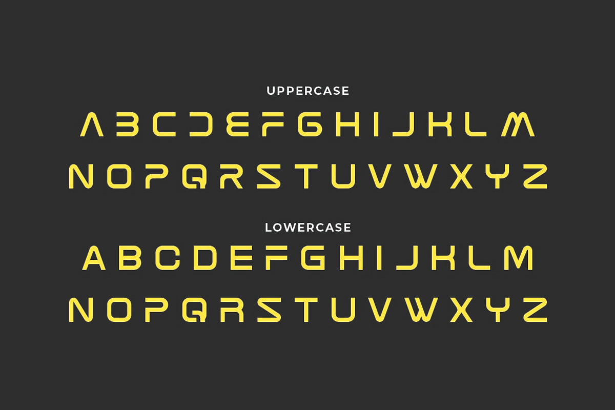 Procaro Modern Tech Font, a Sans Serif Font by Artiveko (Photo 3 of 8)