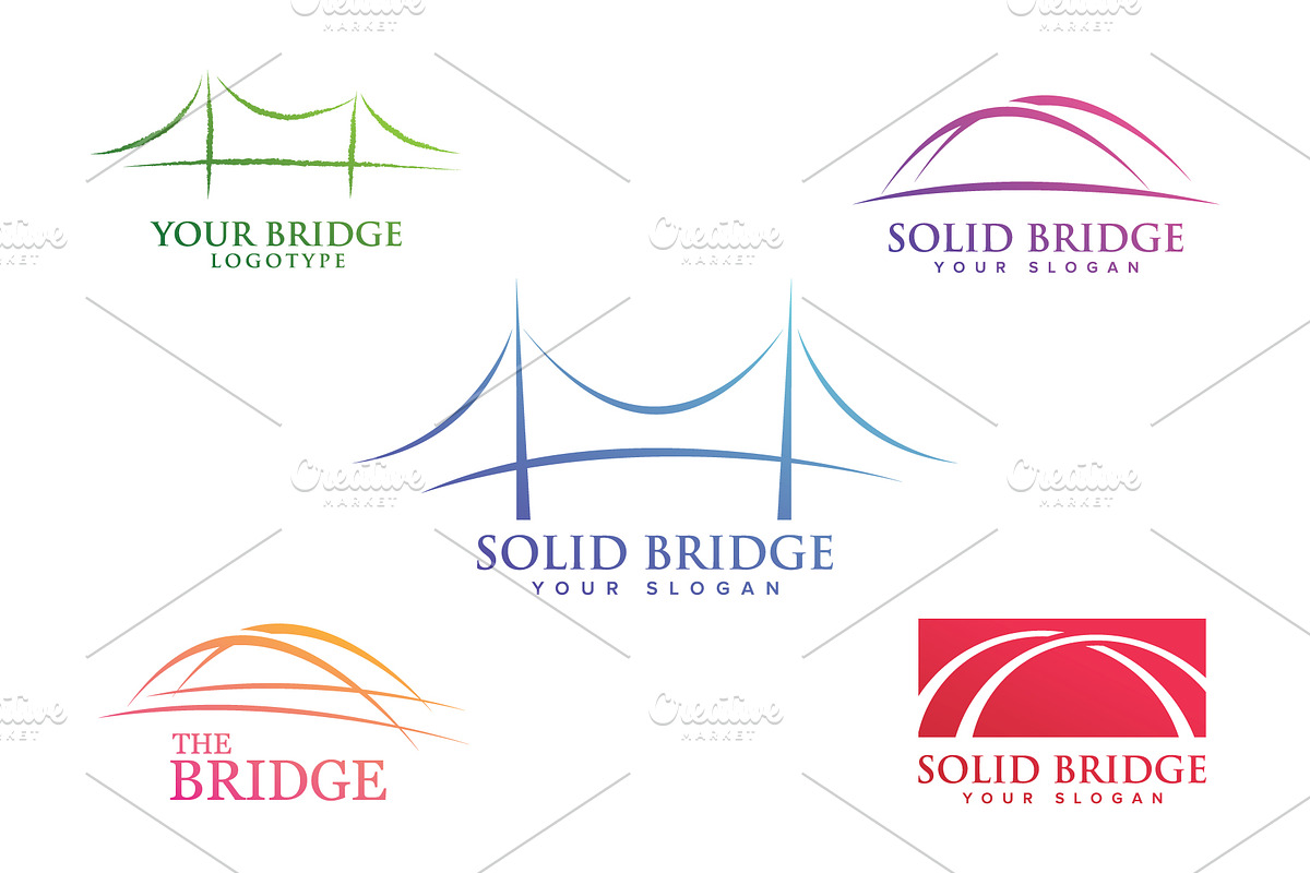 Bridge Symbol Design Collections, a Branding & Logo Template by Toko Pak Sabar