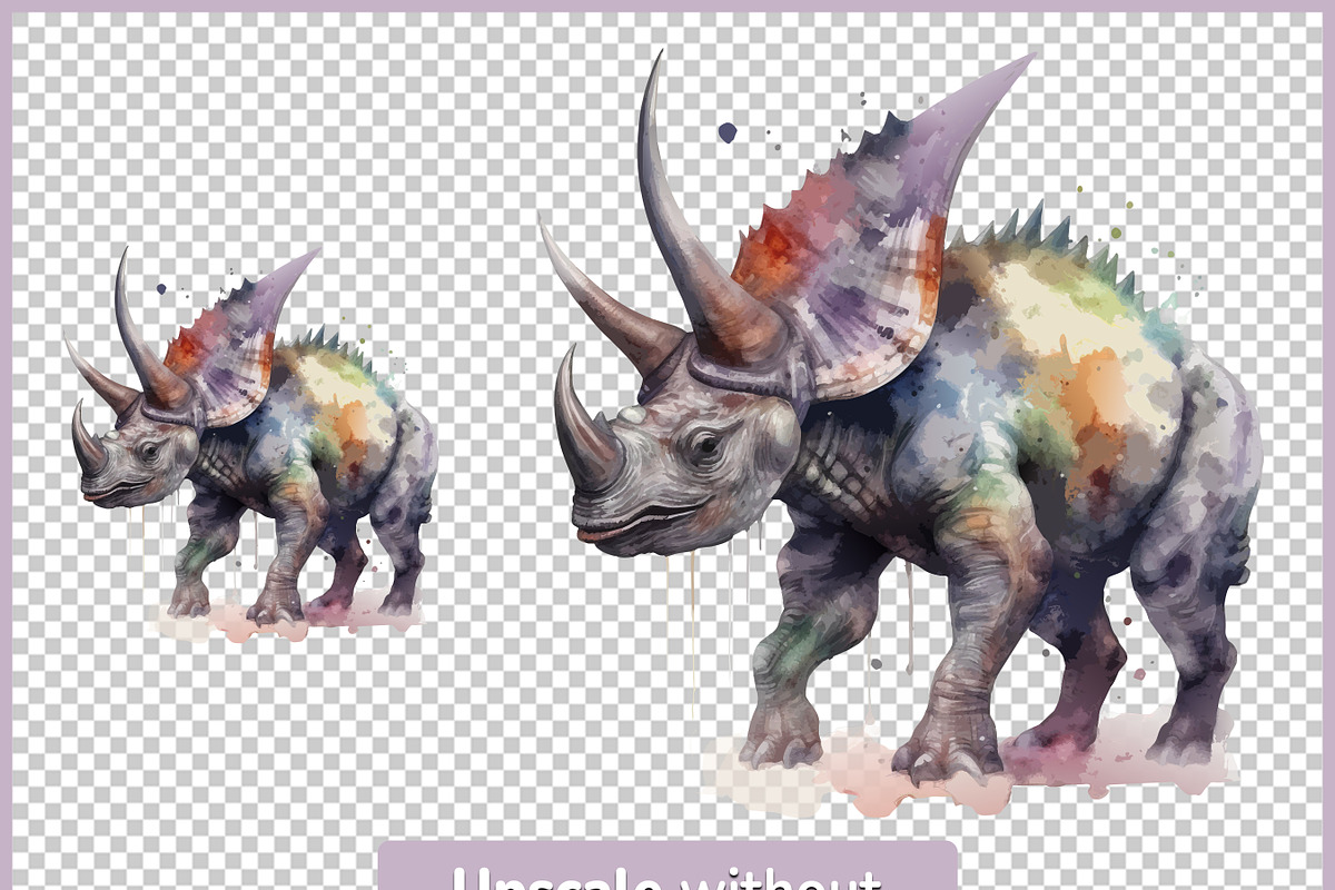 Dinosaurs SVG & PNG Clipart Bundle, an Animal Illustration by Digital Dreamscaping (Photo 5 of 8)