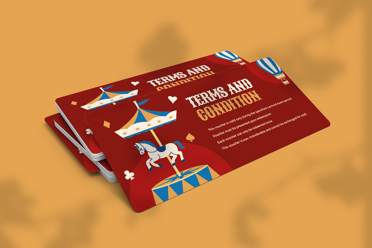 Carnival - Gift Voucher, a Card Template by VUNIRA (Photo 3 of 3)