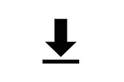 Bold Down Arrow Minimal Icon Bundle, an Icon by hafijul (Thumbnail 6 of 10)