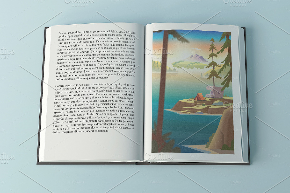 Summer mountain lake landscape, a Wallpaper Graphic by VectorVision (Photo 6 of 11)