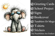 Whimsical Summer Safari Animals PNG, a Seasonal Illustration by Canvas Craft (Thumbnail 3 of 7)