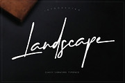 Landscape || Signature Font, a Script Font by Rochart (Thumbnail 1 of 10)