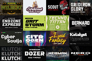 The Sports Font Bundle (20 Fonts!), a Sans Serif Font by HipFonts (Thumbnail 3 of 8)