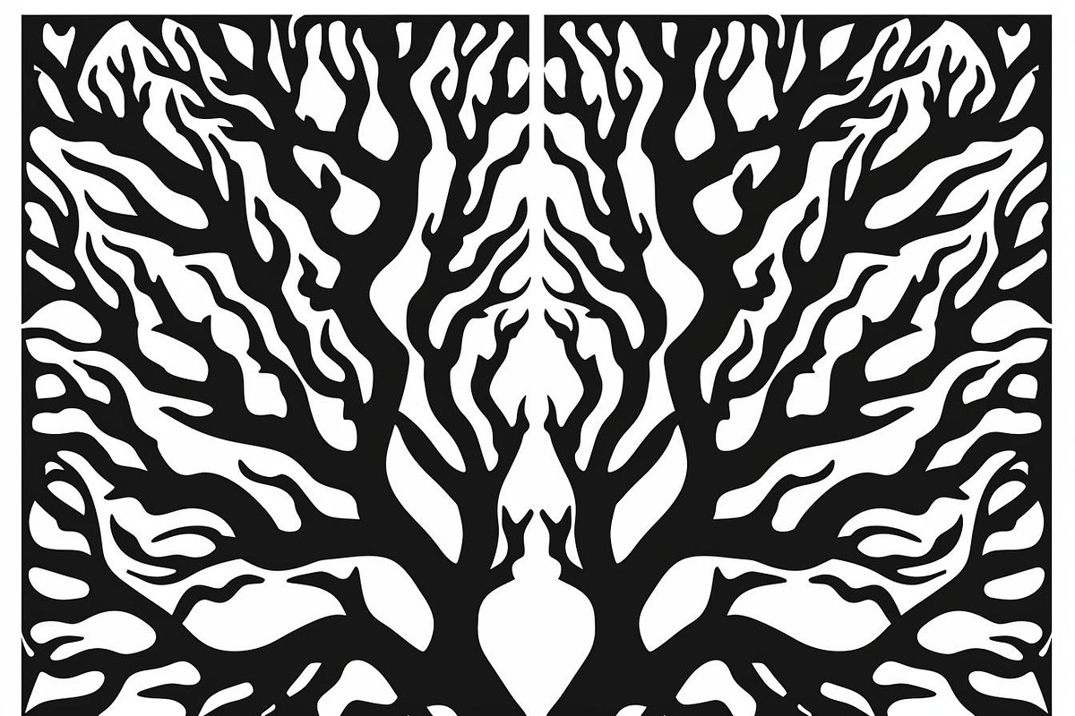 Nature Pattern Silhouette Files, an Illustration by hafijul (Photo 9 of 9)