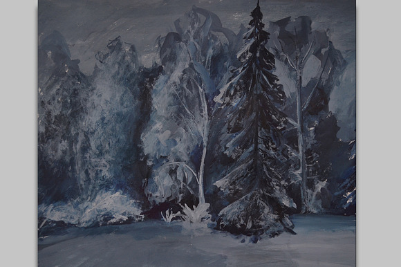 Winter fairytale in forest preview 3