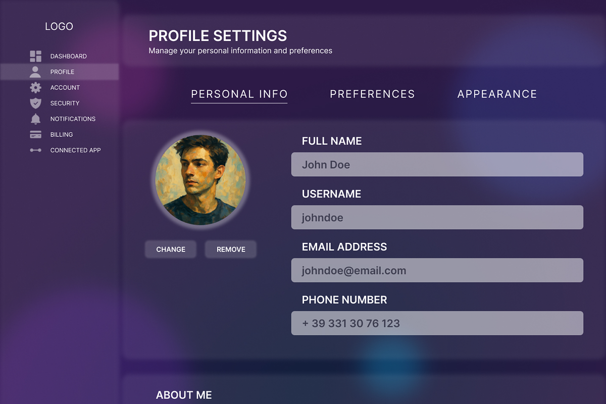 GlassCore Pro – Figma UI Template, an UI Kit Template by OzQ (Photo 8 of 16)
