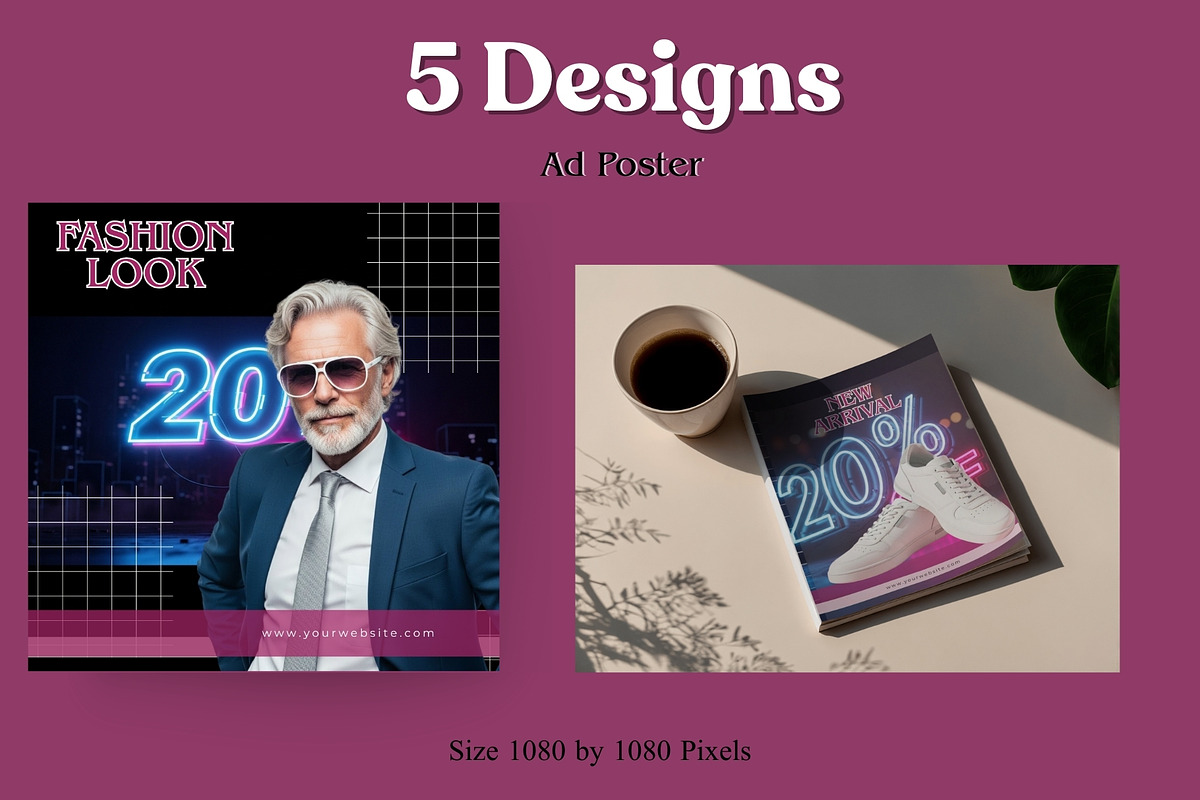 Fashion 5 Promo Flyer Bundle Pack, a Social Media Template by Crox Studio | Digital (Photo 3 of 7)