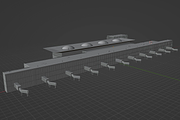 Skyport One International Airport 3D, an Architecture 3D Model by Casa Mandarina (Thumbnail 3 of 5)
