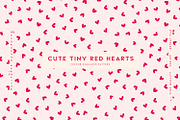 Cute Tiny Red Hearts, a Pattern Graphic by MalyskaStudio (Thumbnail 1 of 8)