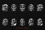 10 Bundle Dark Art Skull Pilot, an Illustration by Morspective (Thumbnail 6 of 7)