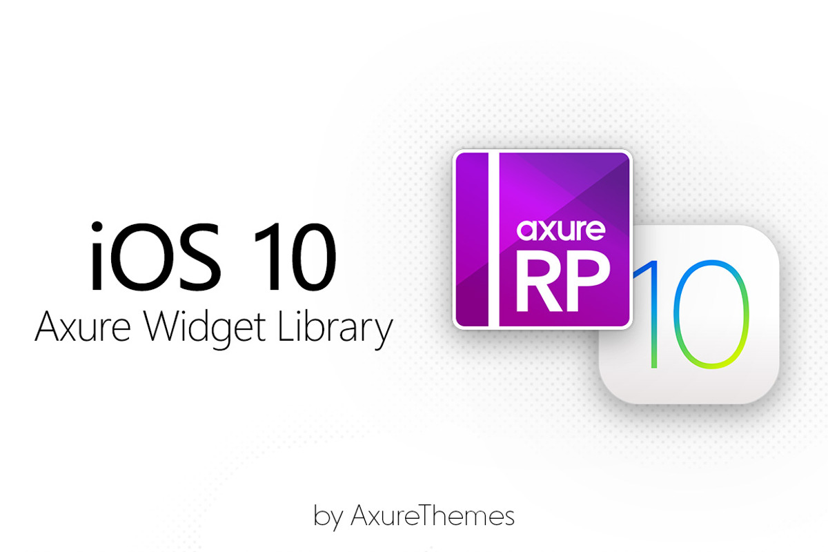 iOS 10 Axure Widget Library, an App Template by Axure Themes