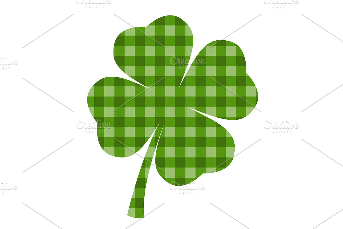 Shamrock clover leaf made of green, an Object Illustration by Toltemara