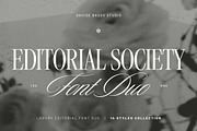 Editorial Society - Luxury Font Duo, a Script Font by Davide Bassu (Thumbnail 1 of 34)