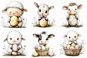 Whimsical Baby Farm Easter Clipart, an Illustration by Libby Wishes (Thumbnail 8 of 9)