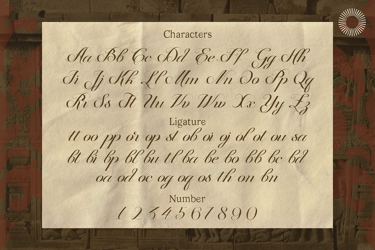 Santika - Javanese Cultural Script, a Script Font by Setara Langit CreativeStd (Photo 8 of 9)