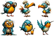 Funny Bird Clipart Bundle, a Graphic by CitraGraphics (Thumbnail 4 of 5)