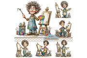 Male Artist Clipart JPG, a Person Illustration by Memories By Lea (Thumbnail 1 of 20)