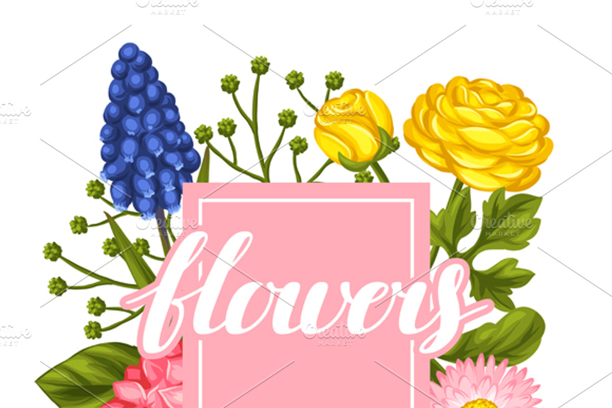 Cards with garden flowers., a Card Template by incomible (Photo 2 of 2)