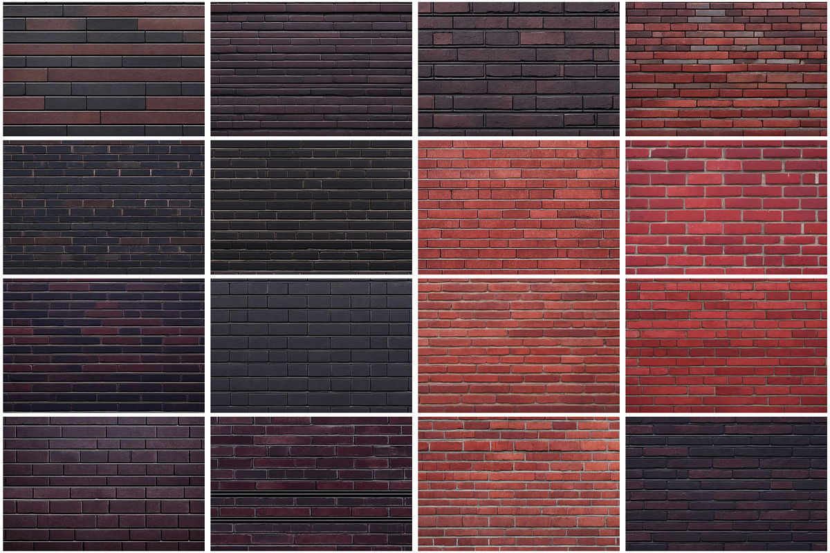 Brick Wall Digital Papers Bundle, a Texture Graphic by Forhadx5 (Photo 6 of 12)