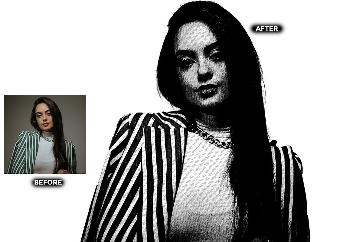 INKFORM ILLUSTRATION FX, an Action Add-On by Studio Retouch (Photo 2 of 11)