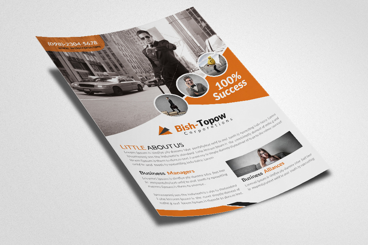 Creative Business Flyer Template, a Flyer Template by Psd Templates (Photo 3 of 3)